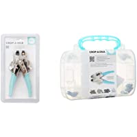 We R Memory Keepers Crop-A-Dile occhiello &amp- Snap maniglia Punch-Aqua- Azul- 15.2 x 29.6 x 3.3 cm + Caja Crop-A-Dile Aqua…